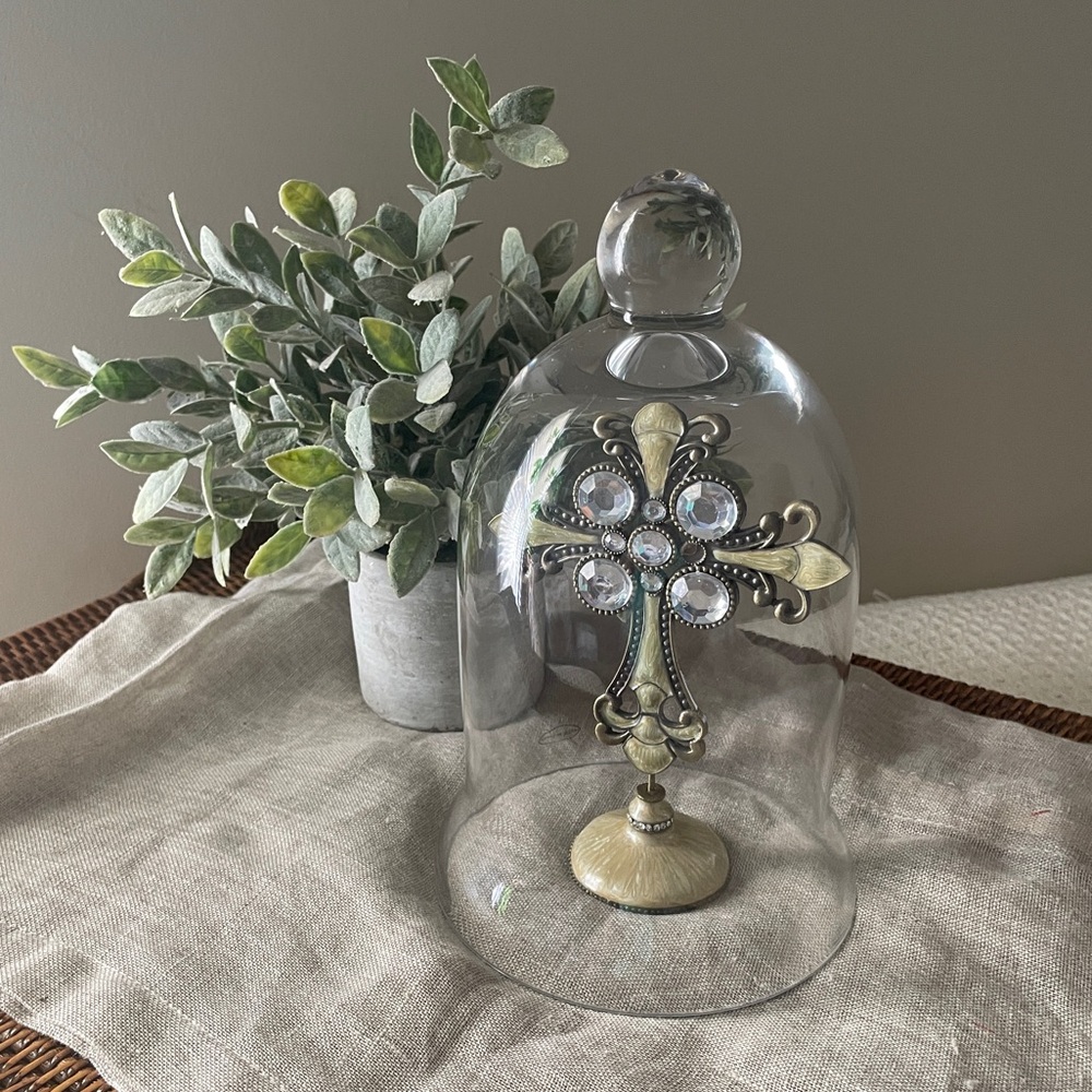 Elegant Clear Glass Cloche Dome
